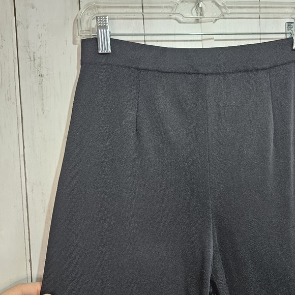 MISOOK EXCLUSIVELY Women's Black Knit Pullon Pants Elastic Waist Size Small. - Picture 3 of 6